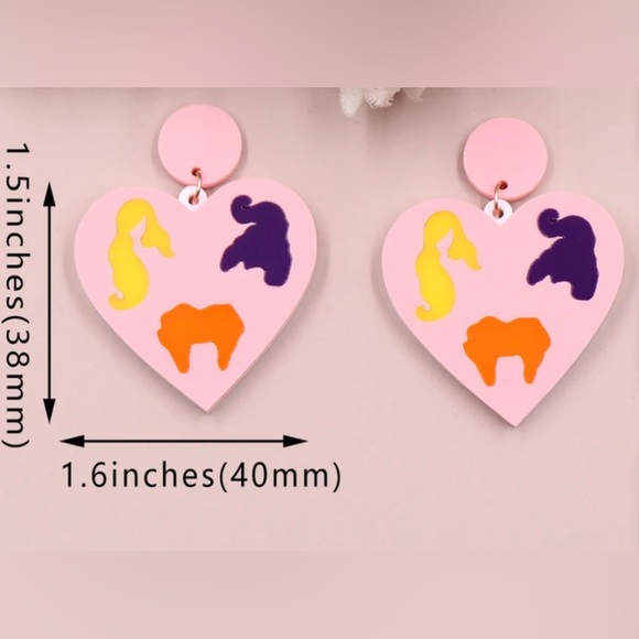 🎃 🦋BOGO Halloween Hocus Pocus Sanderson Sisters Earrings - Picture 2 of 2